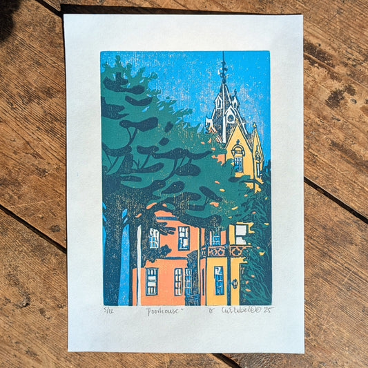 A5 Reduction Relief Print "The Poorhouse"