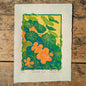 A5 Reduction Relief Print "Nasturtium glow"