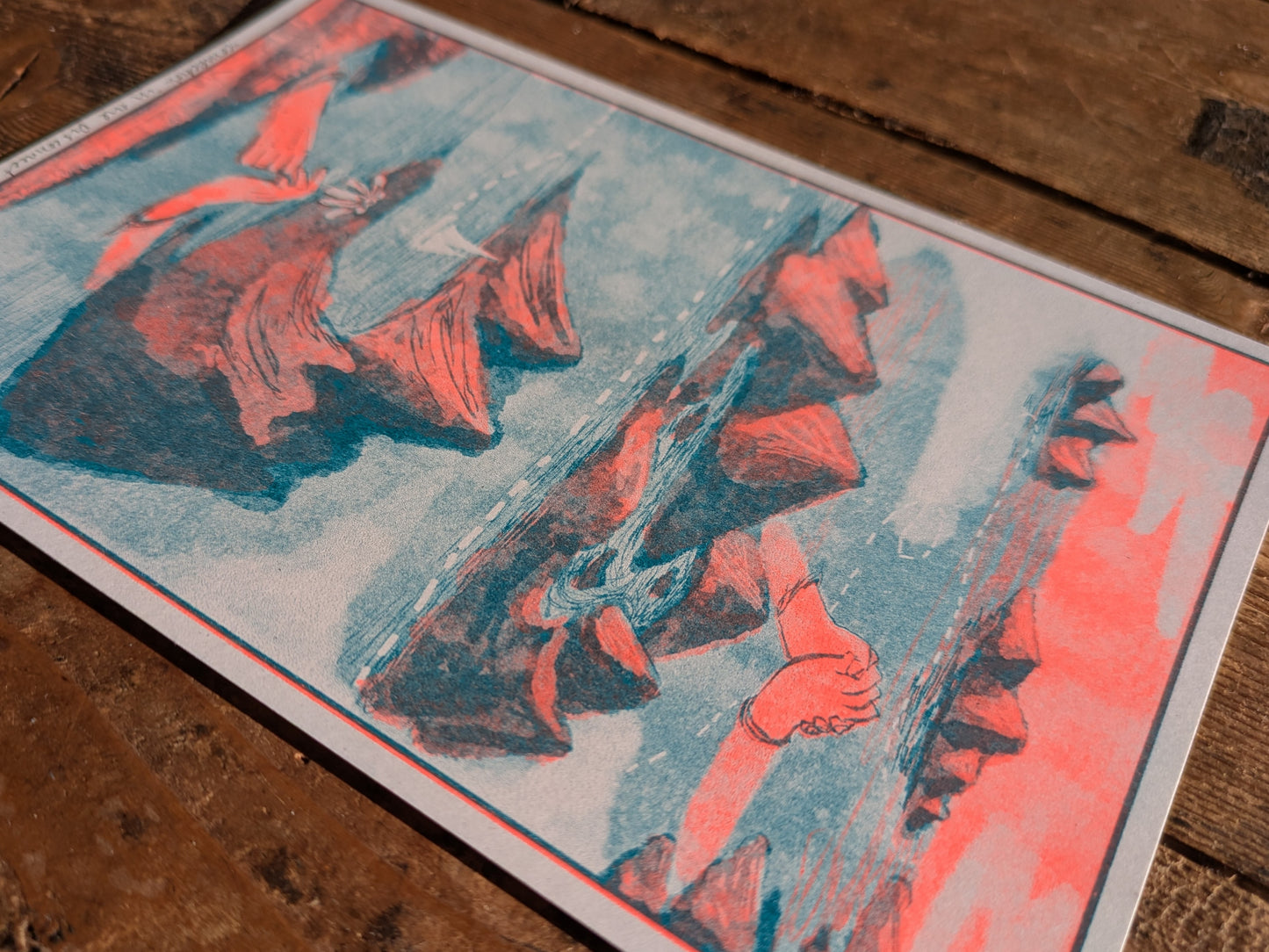 A5 Risograph print Islands