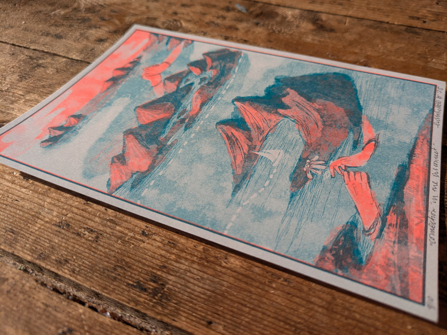 A5 Risograph print Islands