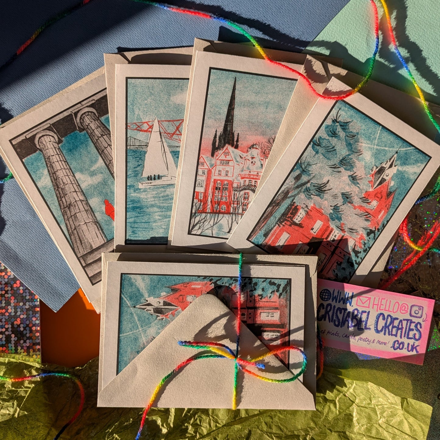 Greetings Card A6 Scenes of Edinburgh